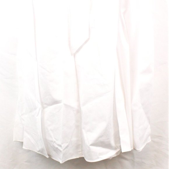 STAUD Kai Halterneck Cotton Blend Dress in White - FCM80 - Picture 9 of 14
